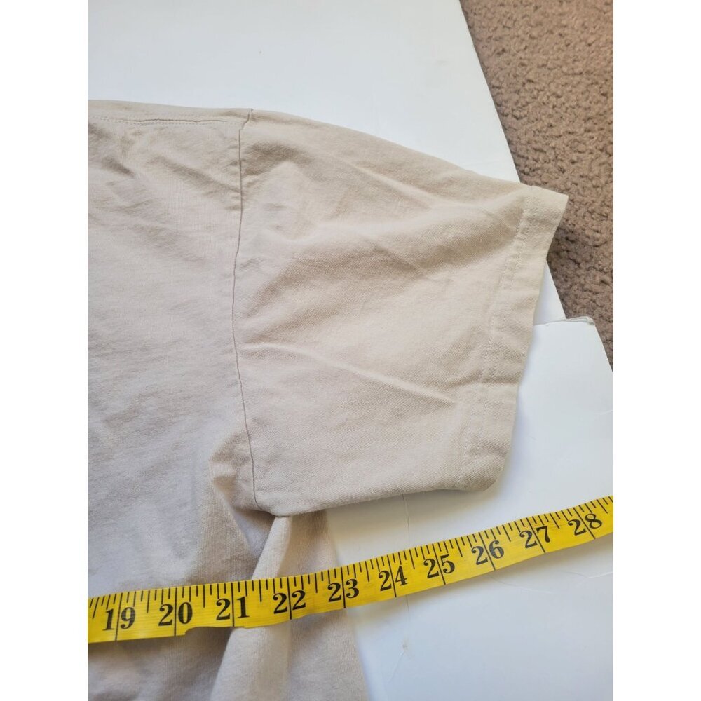 Columbia Beige Fishing Short Sleeve T-shirt Tagless Size XL Camping Outer Wear - Picture 6 of 11